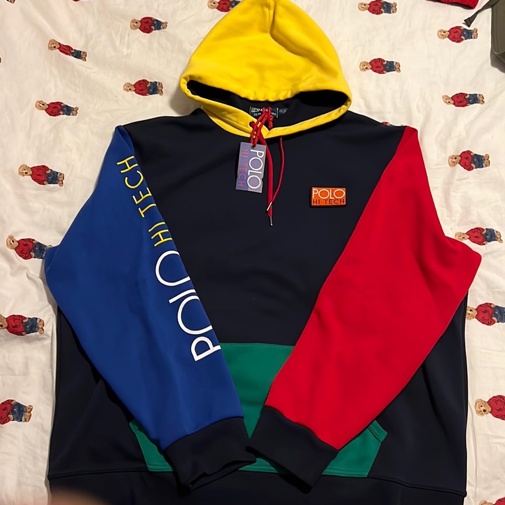 Ralph Lauren Polo Hi Tech Colorblock Hoodie XXL